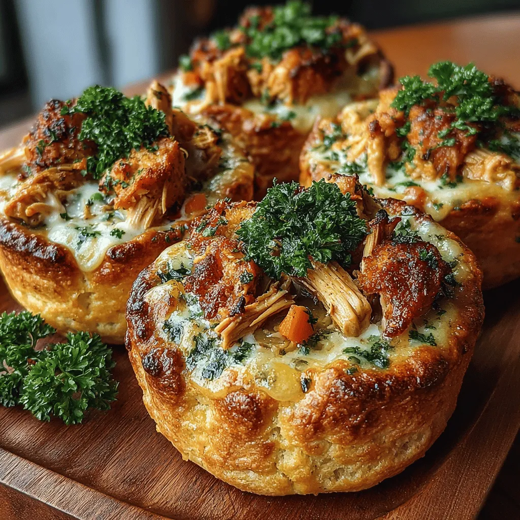 To create the biscuit cups for your mini chicken pot pies, start with a refrigerated biscuit dough. This versatile ingredient simplifies the process and ensures a flaky texture.