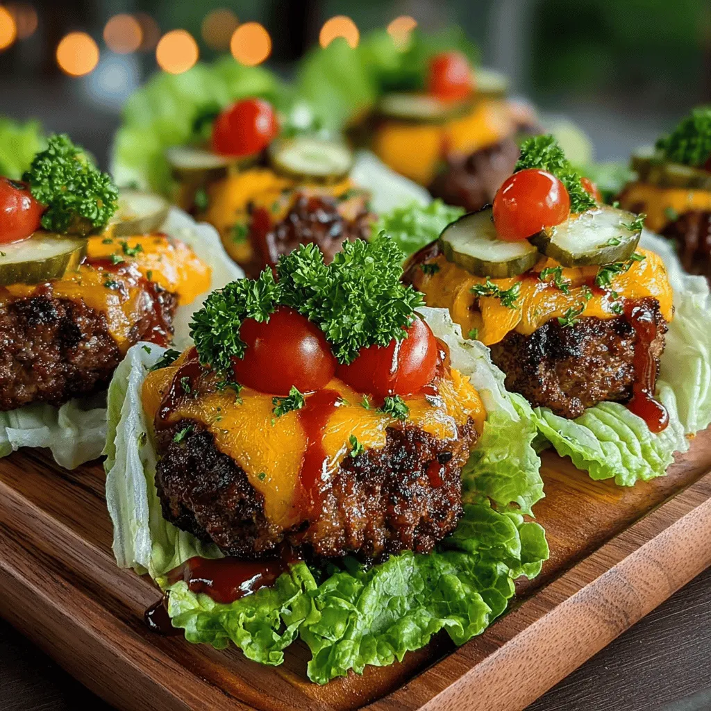 Finding satisfying and delicious alternatives to traditional comfort foods can be a real challenge in the quest for healthier eating. Many people crave the rich flavors and textures of classic dishes but struggle with the added calories and unhealthy ingredients. Enter Mini Cheeseburger Lettuce Wrap Bites—a perfect solution that encapsulates all the beloved flavors of a cheeseburger while providing a lighter, healthier twist. These bite-sized delights are not only easy to prepare but also versatile enough to serve as a quick weeknight dinner, a fun party appetizer, or even as a satisfying snack.