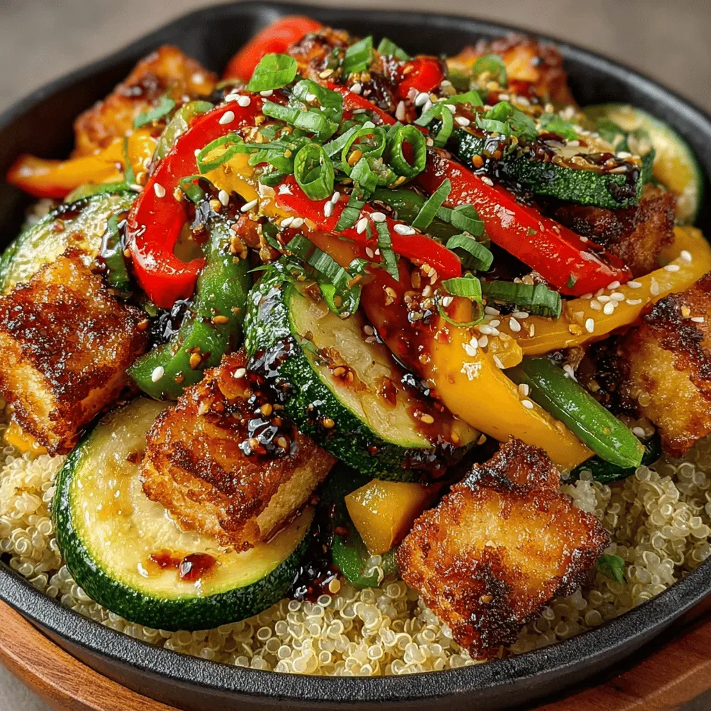 In a world where meal prep often takes a backseat to busy schedules and fast food options, the Zesty Zucchini & Tofu Toss emerges as a vibrant, nutritious, and quick solution for those seeking a delicious plant-based dish. This recipe not only showcases the versatility of tofu and zucchini but also offers a delightful medley of colors and flavors that can elevate any dining experience. Whether you're a seasoned vegan or simply looking to incorporate more vegetables into your diet, this dish is both satisfying and easy to prepare.