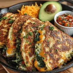 In the quest for a nutritious and flavorful breakfast, the Zesty Zucchini Breakfast Quesadilla stands out as a delightful option that perfectly marries health and taste. This innovative recipe combines fresh zucchini, vibrant spinach, and rich cheese, all wrapped in a warm tortilla. The outcome is a scrumptious meal that not only satisfies your hunger but also fuels your body with essential nutrients. Whether you are rushing out the door or savoring a leisurely brunch, this breakfast quesadilla is designed to fit seamlessly into any morning routine.