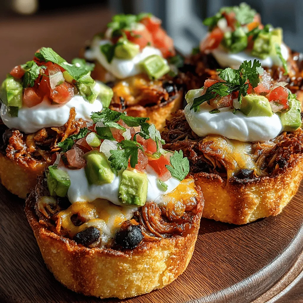In the vibrant world of appetizers, few dishes capture the essence of casual dining like Mini Chicken Nacho Tortilla Cups. These delightful bites serve as the perfect embodiment of versatility, making them an ideal choice for various occasions—be it a lively party, an exciting game day gathering, or a fun-filled family dinner. Their appeal lies not only in their flavor but also in their ease of preparation, making them a favorite among busy home cooks looking for a quick yet satisfying meal option.