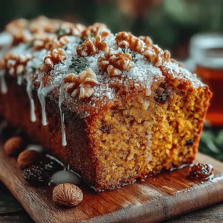 As the leaves turn golden and the air becomes crisp, autumn invites us to indulge in its rich tapestry of flavors. Among the most beloved seasonal delights is the Pumpkin Spice Bliss Loaf, a delectable treat that embodies the essence of fall. This loaf combines the comforting taste of pumpkin puree with a medley of aromatic spices, creating a warm, inviting aroma that fills your kitchen and brings a sense of coziness to any gathering.
