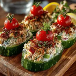 In recent years, there has been a significant shift towards healthier snacking options. As more individuals become conscious of their dietary choices, the demand for nutritious yet satisfying snacks has soared. This trend is not just a fleeting phase; it reflects a growing awareness of the importance of balanced nutrition in our daily lives. Among the myriad of snack possibilities, Mini Tuna Cucumber Slider Boats emerge as a standout option, offering a delightful combination of flavors and textures that cater to various dietary preferences.