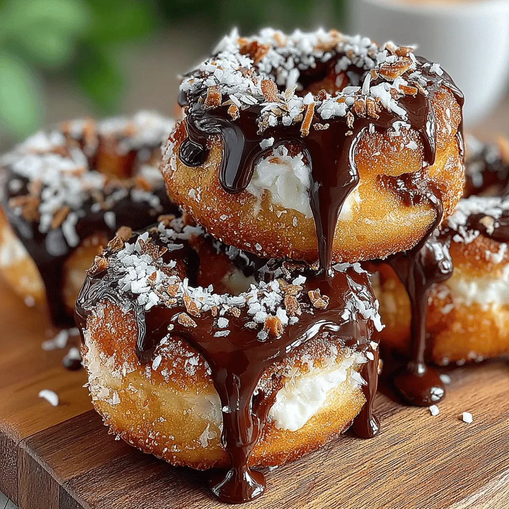 Frozen Yogurt Choco Coconut Rings: A Delicious Treat