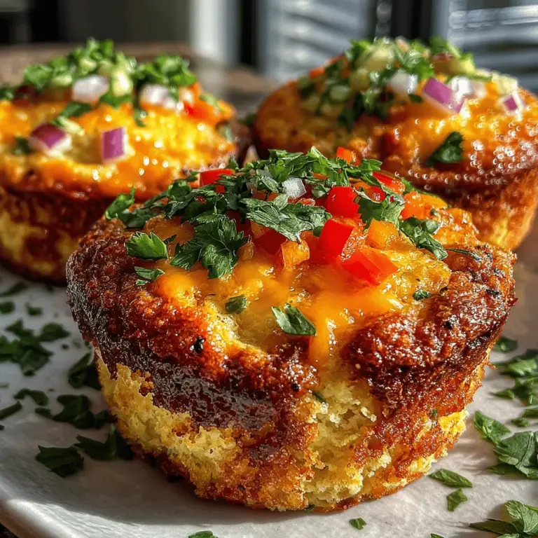 Start your day with a burst of flavor and nutrition with Spicy Sunrise Baked Egg and Chili Breakfast Muffins. This delightful recipe combines the richness of eggs, the warmth of spices, and the crunch of fresh vegetables, making it not just a breakfast option but a delicious snack or light meal throughout the day. These muffins are highly versatile, allowing for easy customization based on your dietary preferences and ingredient availability.