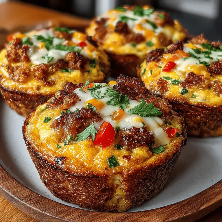 In the ever-evolving landscape of nutritious and convenient meals, Mini Sweet Potato Chorizo Frittata Cups have emerged as a standout option that combines flavor and health in each bite. These delightful, bite-sized frittatas are ideal for various occasions, whether it's a leisurely breakfast, a festive brunch gathering, or simply a satisfying snack throughout the day. Their versatility is matched only by their nutritious profile, as they are packed with protein, vibrant vegetables, and a hint of spice from the chorizo, catering to diverse dietary preferences.