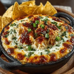 To achieve a well-balanced Spicy-Savory Pepper-Jack “Crack” Chicken Dip, the incorporation of chicken and jalapeños is vital. Start with pre-cooked shredded chicken; rotisserie chicken works beautifully for its convenience and flavor. As you mix the chicken into your base, ensure it is evenly distributed throughout the dip. This not only guarantees every bite has a delightful taste of chicken but also helps meld the flavors of the dip together.