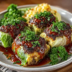 Cabbage Heaven Rolls are a heartwarming dish that brings comfort and nutrition to the family table. This delightful recipe combines tender cabbage leaves with a savory filling, creating a meal that is as satisfying as it is wholesome. Not only are these rolls delicious, but they are also versatile, allowing for various protein options and the inclusion of fresh herbs that elevate their flavor profile. Whether you are looking for a healthy weeknight dinner or a dish to impress at a family gathering, Cabbage Heaven Rolls fit the bill perfectly.