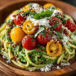 Creamy Avocado Pasta is a dish that captivates the senses, harmonizing the rich, buttery flavor of ripe avocados with the aromatic freshness of basil. This delightful fusion creates a creamy sauce that not only enhances the taste of your favorite pasta but also adds a vibrant color to your plate. What makes this recipe even more appealing is its simplicity and speed; it can come together in under 30 minutes, making it an ideal option for busy weeknights or casual gatherings with friends.