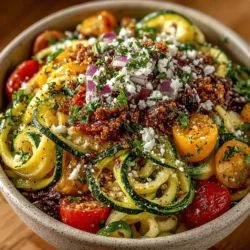 Zesty Zucchini Salad Bowl Recipe