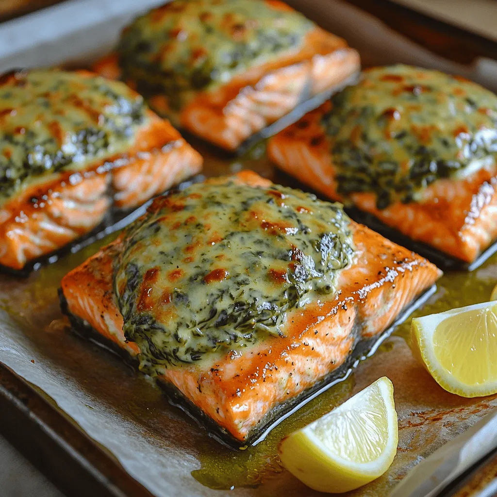 Now that we've prepared the creamy spinach filling, it's time to stuff our salmon. Begin by ensuring your salmon fillets are skinless and deboned for easy stuffing. Lay each fillet flat on a clean cutting board. With a sharp knife, gently cut a pocket into the thickest part of the salmon fillet, being careful not to cut all the way through. This pocket will hold the luscious spinach filling.
