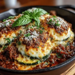 Lasagna is a beloved comfort food, known for its rich flavors, hearty consistency, and the warmth it brings to family gatherings. However, traditional lasagna can be heavy and loaded with calories, making it less appealing for those looking to maintain a balanced diet. Enter the Cheesy Zucchini Delight Lasagna Bake—a delightful twist on the classic that maintains the indulgent flavors we love while incorporating nutritious ingredients. This recipe not only satisfies your cravings but also offers a creative way to sneak in additional vegetables, making it a fantastic choice for families wanting to encourage healthier eating habits.