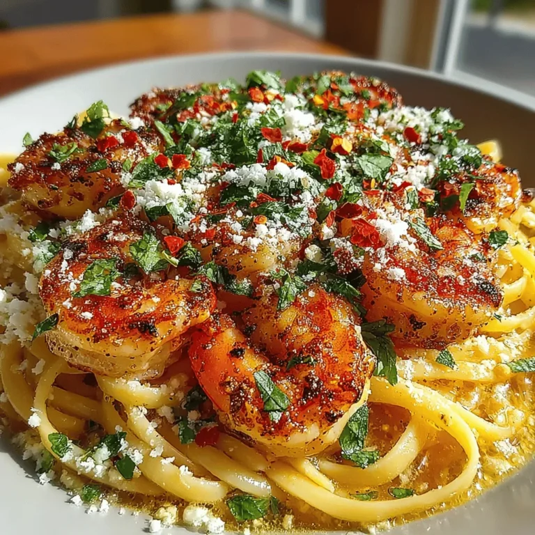Garlic Herb Shrimp Scampi Pasta is a dish that perfectly encapsulates the beauty of Italian cuisine, marrying simplicity with rich, vibrant flavors. This recipe is a celebration of fresh ingredients and quick cooking techniques, making it an ideal choice for a variety of occasions, from casual weeknight dinners to elegant gatherings with friends and family. The dish features plump, succulent shrimp coated in a fragrant garlic herb sauce, served over a bed of perfectly cooked pasta. With its delightful aroma and exquisite taste, Garlic Herb Shrimp Scampi Pasta is sure to impress even the most discerning palates.