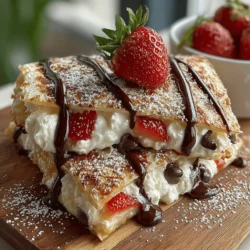 In the culinary world, innovation often arises from the fusion of traditional flavors with modern cooking techniques. One such delightful invention is the Simple Neapolitan Cake Quesadillas, which brings together the beloved flavors of Neapolitan dessert—chocolate, vanilla, and strawberry—into a fun and unexpected format. This recipe reimagines the classic quesadilla, typically known for its savory fillings, transforming it into a sweet treat that captivates the palate and sparks creativity in the kitchen.