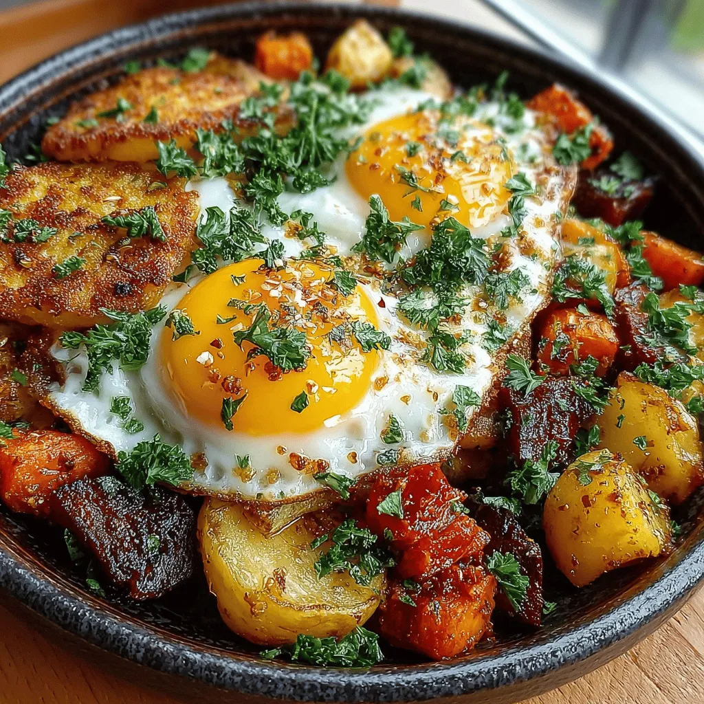 Root vegetables have long been celebrated for their earthy flavors, vibrant colors, and remarkable versatility. Their robust nature allows them to shine in a myriad of culinary applications, making them a staple in kitchens around the world. One dish that truly showcases the best of these hearty ingredients is the Maple Magic Root Veggie Hash. This delightful recipe not only highlights the natural sweetness and texture of root vegetables but also brings together a unique combination of flavors that can elevate any meal. Whether you’re preparing a cozy breakfast, a satisfying brunch, or a wholesome dinner, this hash is a perfect choice to please a crowd or simply treat yourself.