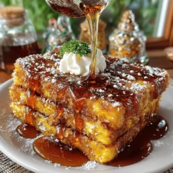 French toast has long held a cherished place in breakfast cuisine, beloved for its simple preparation and delightful flavor. This classic dish transforms humble bread into a warm, eggy treat, making it a favorite among families and brunch enthusiasts alike. With its comforting textures and the ability to absorb a variety of flavor profiles, French toast invites creativity and seasonal adaptations. One such delightful variation is the Pumpkin Spice French Toast Sticks, a recipe that captures the essence of autumn with its warm, aromatic spices and the rich flavor of pumpkin.