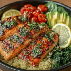 In today’s fast-paced world, finding a meal that is both healthy and delicious can often feel like a daunting task. However, Grilled Lemon Garlic Salmon Bowls offer a perfect solution, combining fresh ingredients and vibrant flavors into a single, satisfying dish. This recipe not only showcases the rich taste of salmon but also incorporates a medley of vegetables and wholesome grains, making it a nutritious choice for any meal of the day. With its easy preparation, stunning presentation, and health benefits, this recipe has gained popularity among home cooks and food enthusiasts alike.