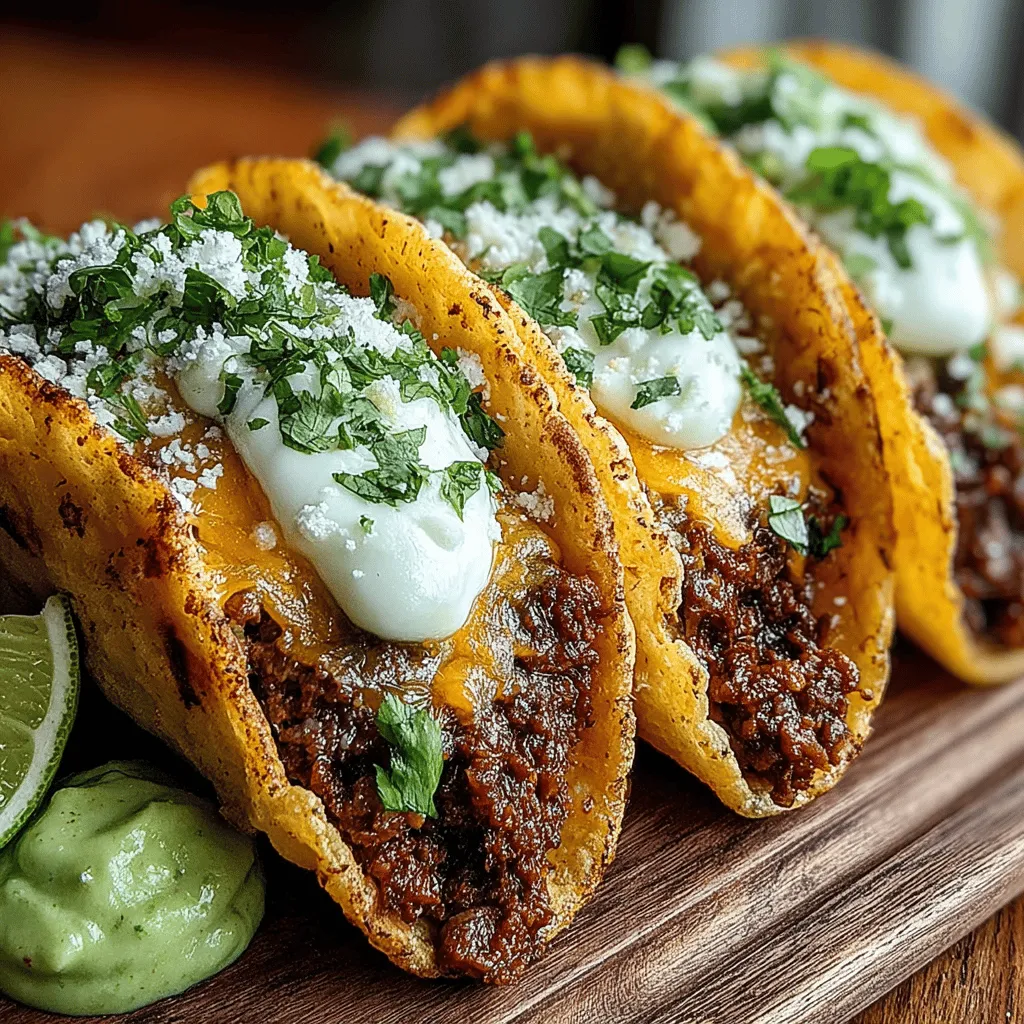 Beef tacos are more than just a meal; they are a culinary experience that has transcended borders and cultures, becoming a beloved staple in many households around the world. Known for their versatility and robust flavor, tacos can suit any palate, making them a perfect choice for a quick weeknight dinner or a festive gathering with friends and family. This recipe for Tantalizing Beef Tacos with Creamy Avocado Sauce elevates the classic taco to new heights by combining savory ground beef with a rich and zesty avocado sauce that is sure to delight your taste buds.