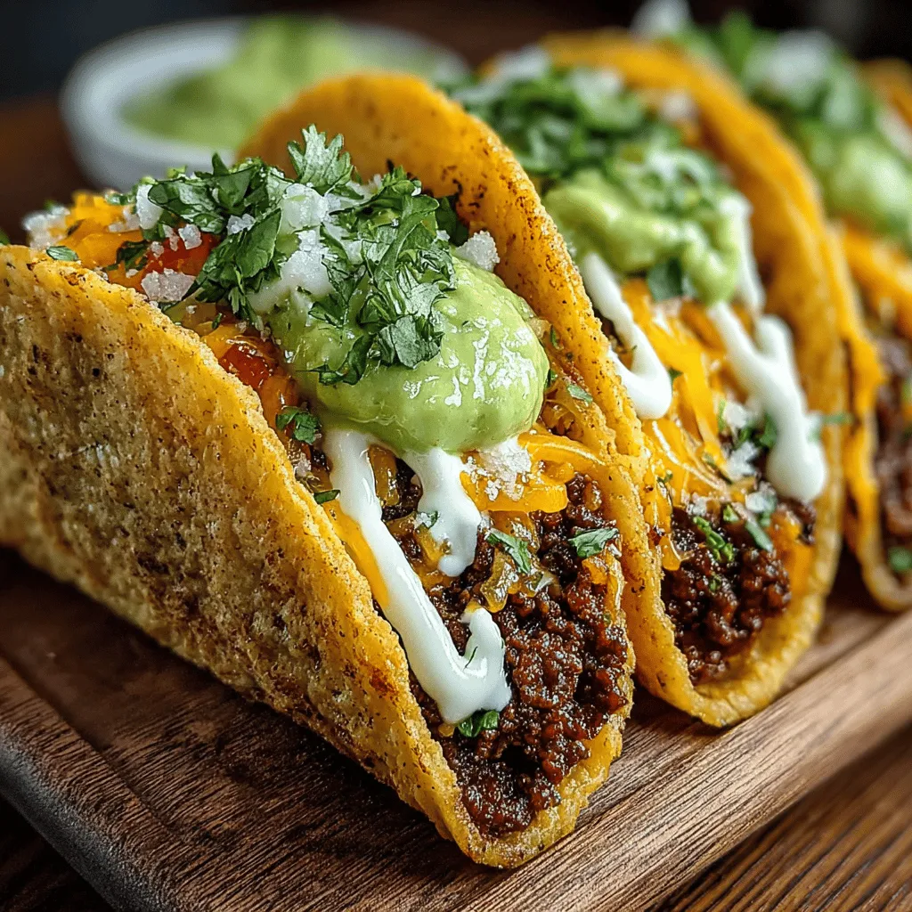 Beef tacos are more than just a meal; they are a culinary experience that has transcended borders and cultures, becoming a beloved staple in many households around the world. Known for their versatility and robust flavor, tacos can suit any palate, making them a perfect choice for a quick weeknight dinner or a festive gathering with friends and family. This recipe for Tantalizing Beef Tacos with Creamy Avocado Sauce elevates the classic taco to new heights by combining savory ground beef with a rich and zesty avocado sauce that is sure to delight your taste buds.