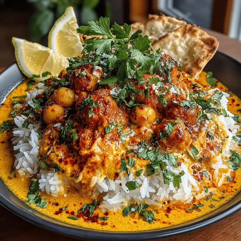 Chickpea Tikka Masala is a delightful vegetarian dish that brings together the rich flavors of Indian cuisine in a simple and nourishing way. This recipe not only highlights the versatility of chickpeas but also offers a creamy and satisfying meal that is sure to please both vegetarians and meat-lovers alike. With a perfect blend of spices and the creaminess of coconut milk, Chickpea Tikka Masala is an excellent option for weeknight dinners or special occasions. Its harmonious balance of flavors makes it not just a meal, but an experience that transports you to the vibrant streets of India.