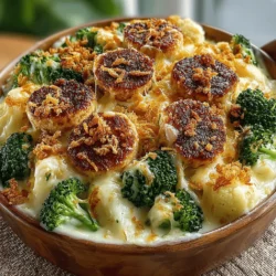When it comes to family dinners or potluck gatherings, few dishes can rival the warmth and comfort of a casserole. The Cheesy Veggie Delight Casserole stands out as a perfect choice, offering a delightful blend of flavors and textures that appeal to both kids and adults alike. This hearty dish combines fresh vegetables with creamy cheese, creating a harmonious medley that not only satisfies the palate but also nourishes the body. Designed for ease of preparation, this casserole encourages vegetable consumption in a way that feels indulgent rather than obligatory, making it a go-to recipe for busy weeknights or special occasions.