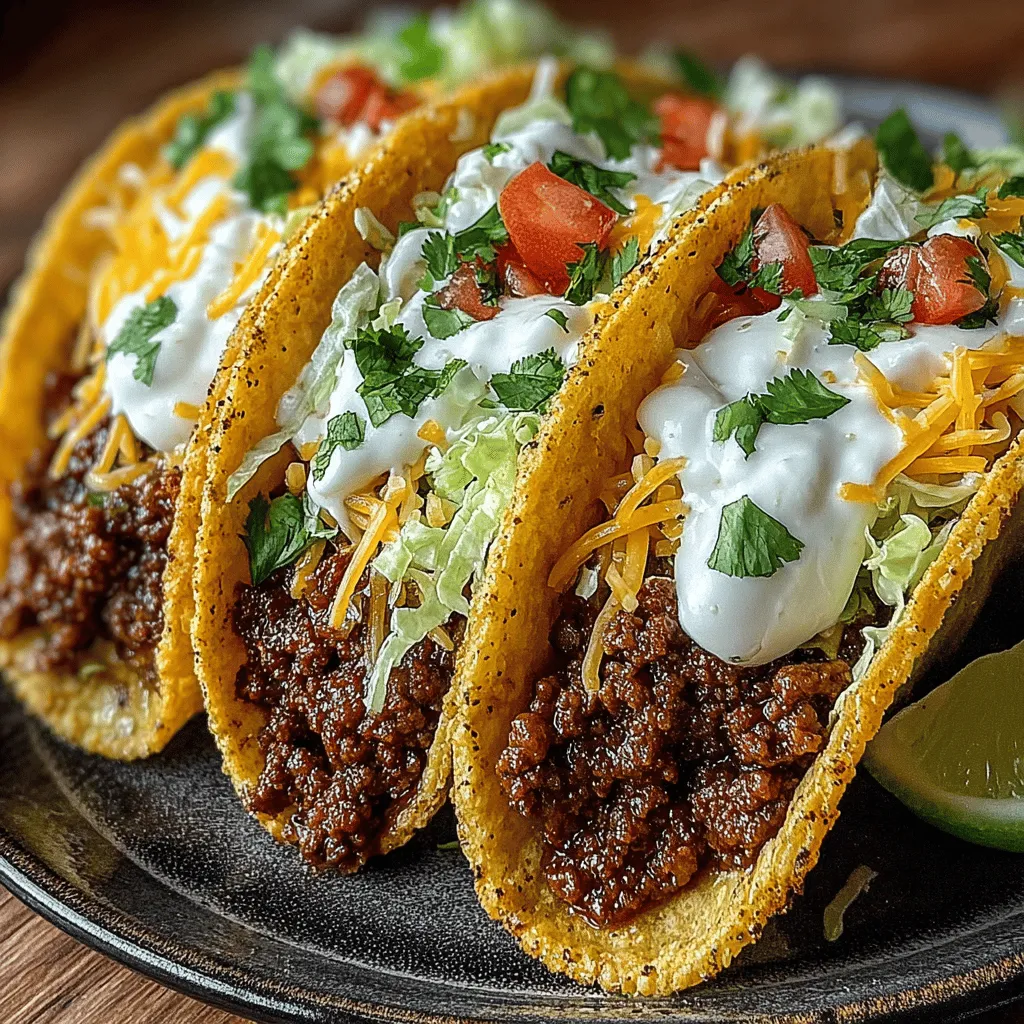When it comes to comfort food, few dishes can compete with the beloved beef taco. This culinary classic is a staple in many households, celebrated for its harmonious blend of flavors, textures, and colors all elegantly wrapped in a warm tortilla. The Tasty Beef Tacos with Avocado Crema recipe takes this cherished dish to new heights, introducing a creamy, zesty topping that perfectly complements the savory beef filling. Whether you're whipping up a quick weeknight dinner or hosting a casual gathering with friends, these tacos promise to impress and satisfy.