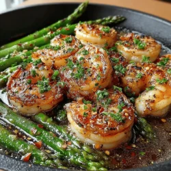 One-Pan Garlic Butter Shrimp and Asparagus: The Perfect Blend of Flavor and Simplicity